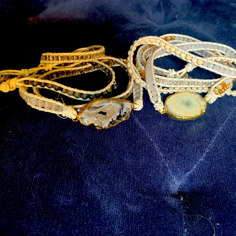 Natural Stone Wrap Bracelets